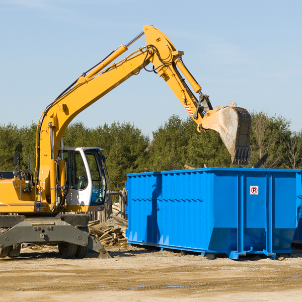 what size residential dumpster rentals are available in Blunt South Dakota